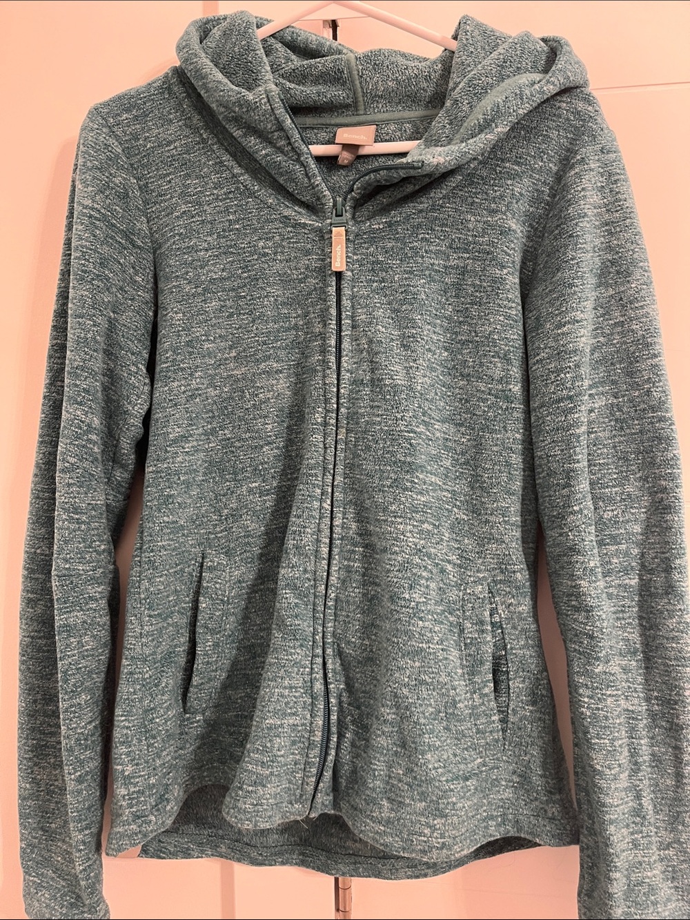 Bench Heathered Teal Full-Zip Hoodie